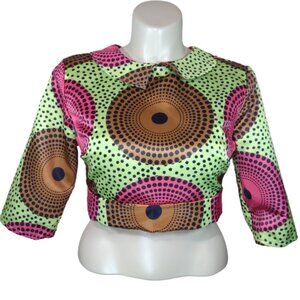 Women Multi Satin Dots Top